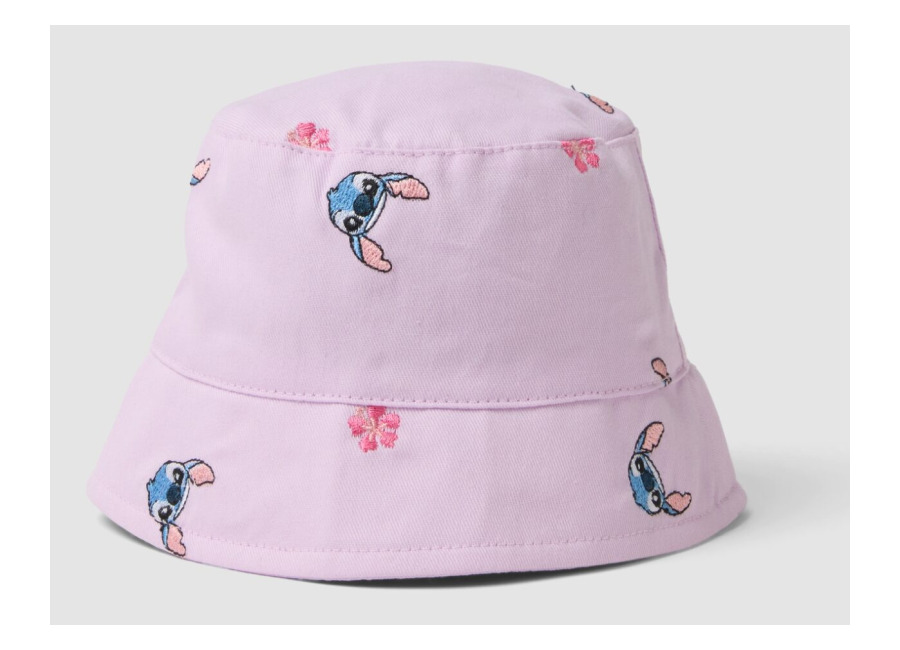 Fagottino Gorro Violeta 100 % Algodón Para Niña Con Stitch, Niña, Lavanda, Talla: 42-44