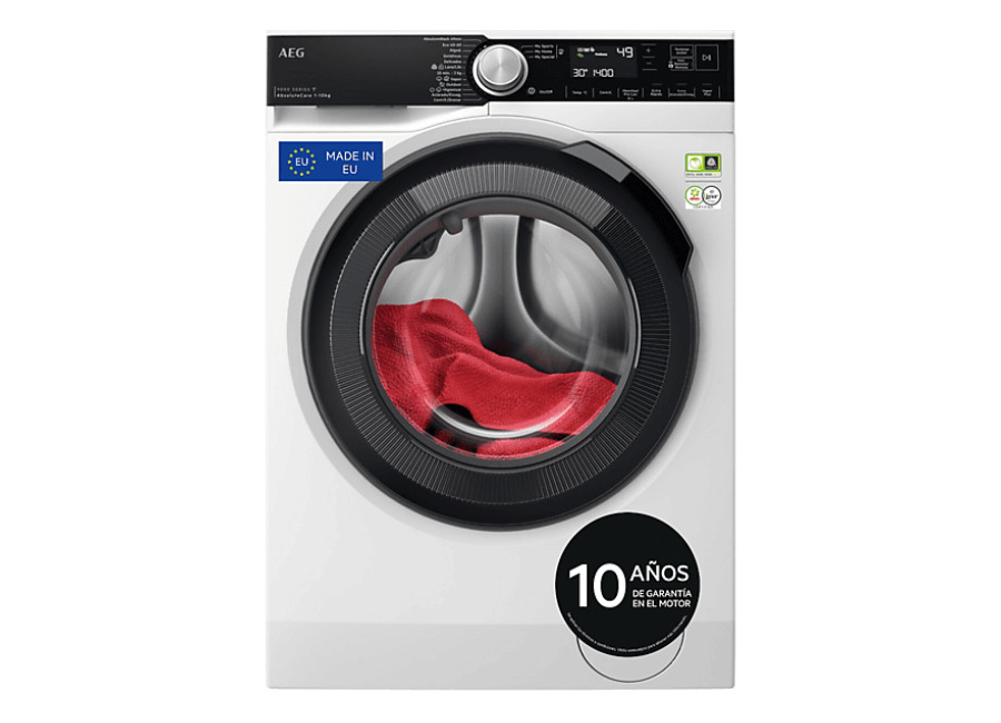 Aeg REACONDICIONADO Seminuevo Funcional Lavadora carga frontal – AEG , 10 kg, 1400 rpm, 12 programas, AbsoluteCare, A – 35%, Blanco