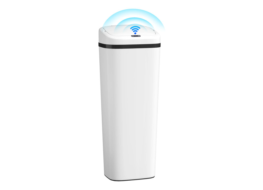 HOMCOM Contenedor de Basura Automático para Cocina, 50L, Doble Modo de Apertura, Sensor de Movimiento sin…