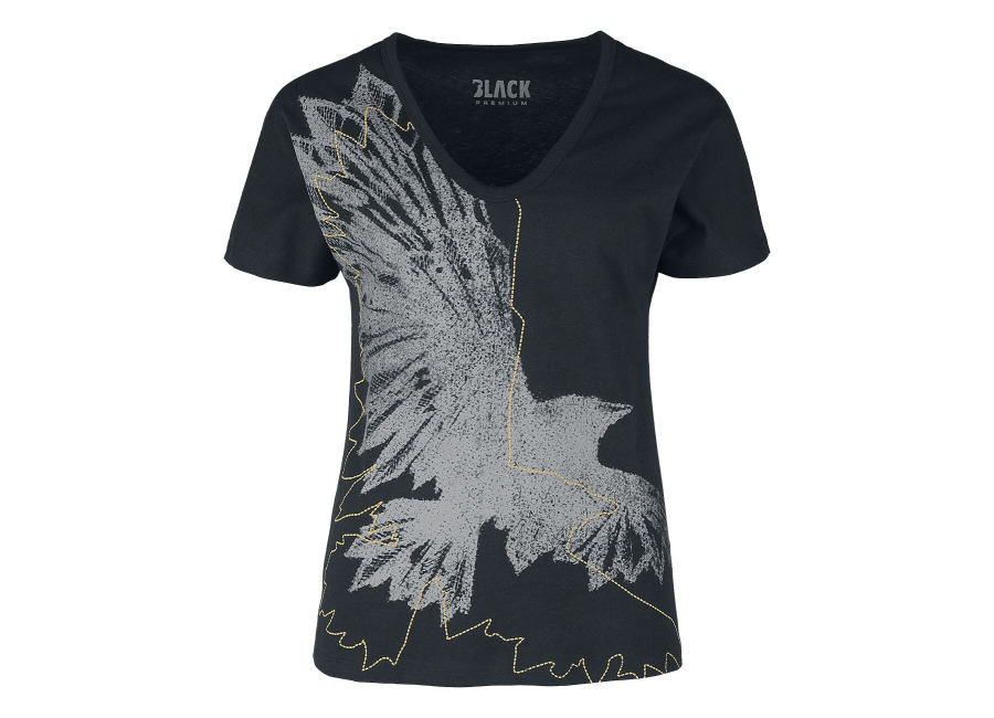 Black Premium by EMP Camiseta de Black Premium by EMP – Raven – S XXL – para Mujer – Negro