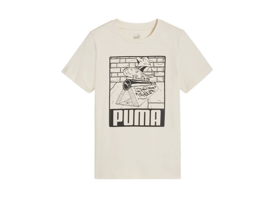 Puma Camiseta Puma Essentials+ Mid 90S Graphic Niño Blanco