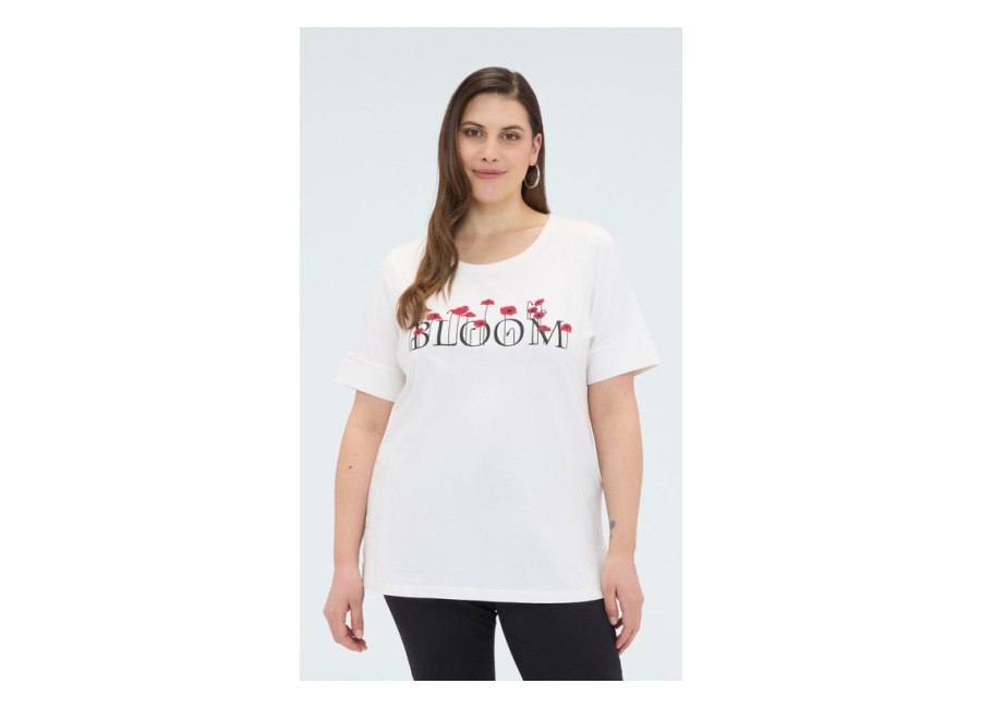Fiorella Rubino Camiseta de algodón con estampado BLOO