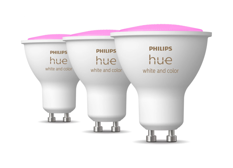 Philips Hue White & Color Ambiance Gu10 – Foco Inteligente – (paquete De 3)