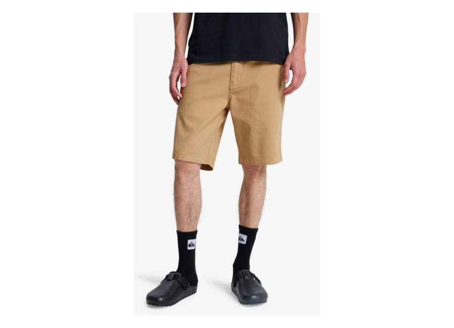 Quiksilver – Union Straight 20″ – Short en denim Beige Hombre