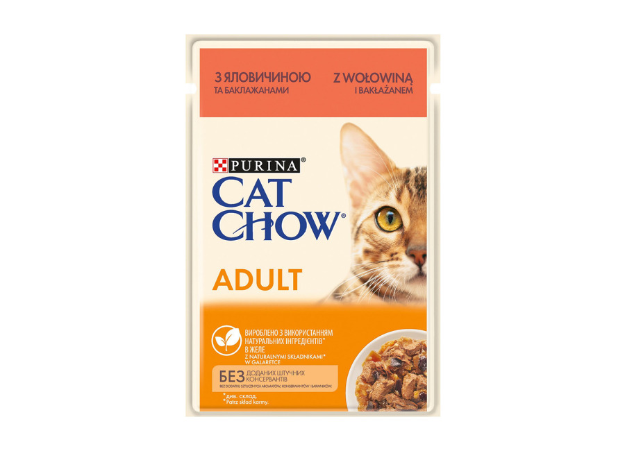 Cat Chow 26 x 85 g comida húmeda para gatos – Vacuno