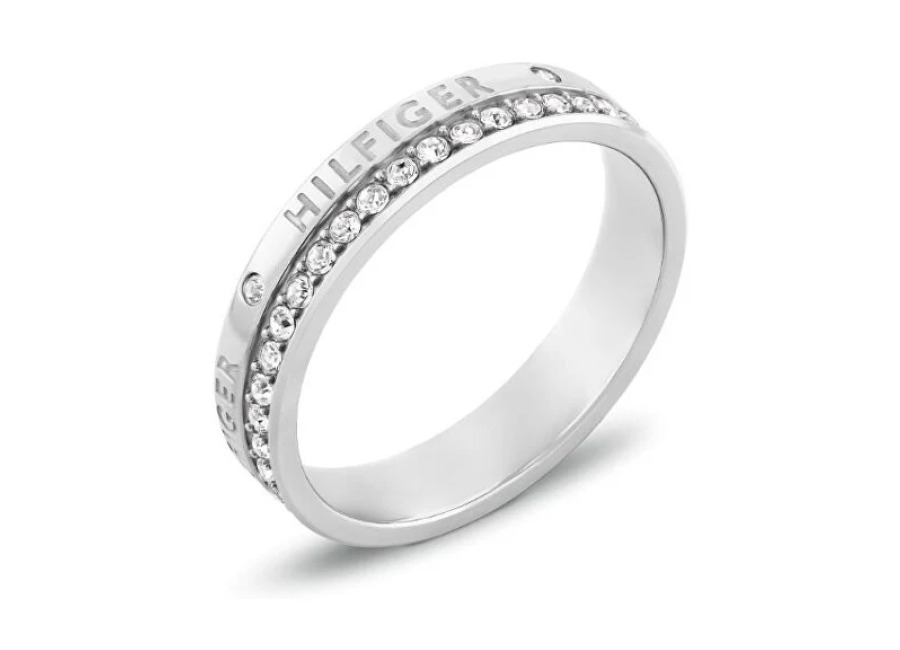 Tommy hilfiger Steel Anillo con cristales Mini Cristales 2780910 – Circuito: 54 m