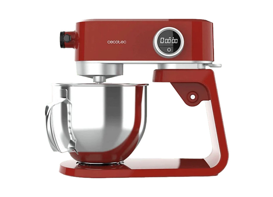 Cecotec Robot amasador – Cecotec Twist&Fusion 4000 Luxury Red, 800 W, 8 Velocidades, Rojo