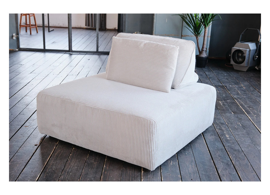 Kawola taburete WIOLO SOFT taburete tapizado con Cojines respaldo Pana gris claro