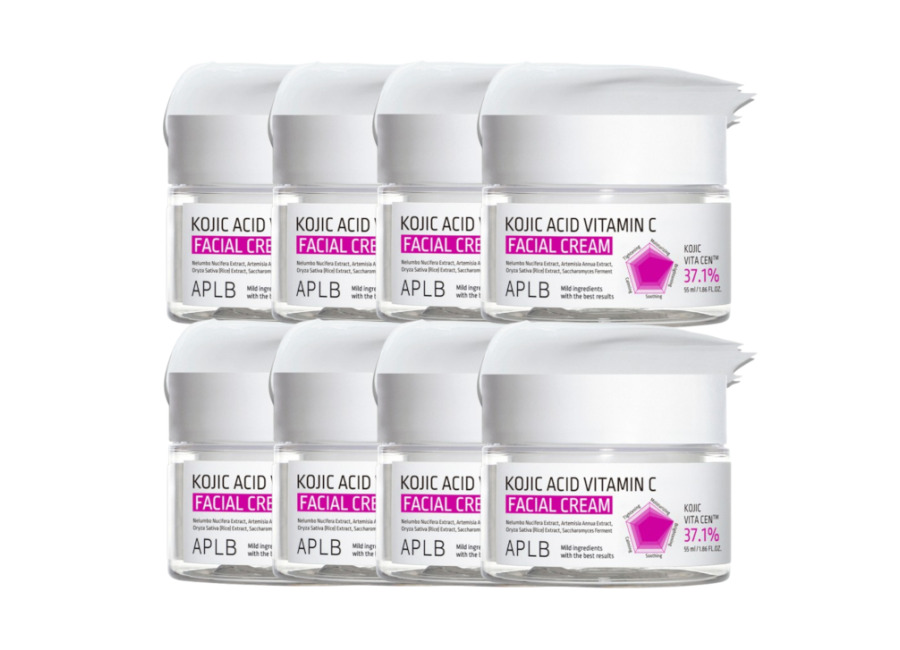 Aplb Kojic Acid Vitamin C Facial Cream – 55ml (8ea) Set