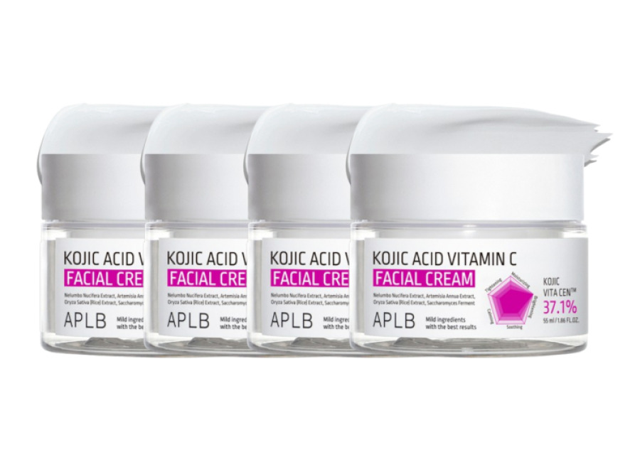 Aplb Kojic Acid Vitamin C Facial Cream – 55ml (4ea) Set