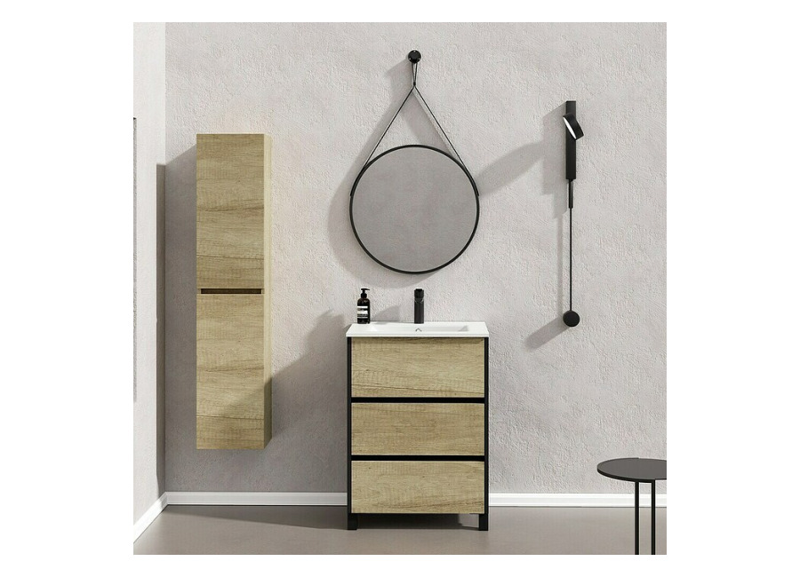 Artysan Conjunto de mueble de baño Africa (Ancho: 60 cm, 3 pzs., Nature, Mate)