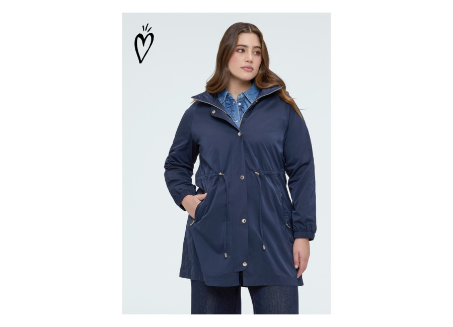 Fiorella Rubino Parka largo con capucha