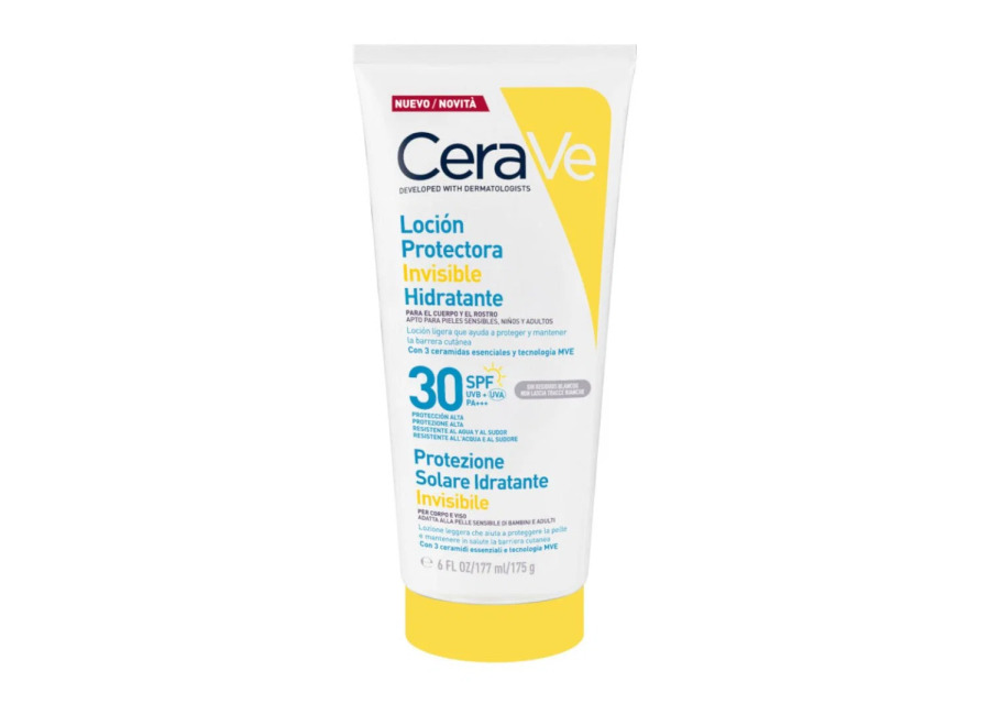 CeraVe Loción Solar Corporal Invisible Hidratante SPF30 177 m