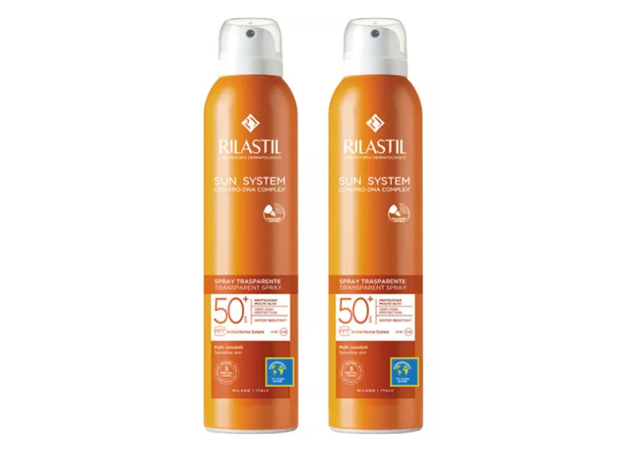 Rilastil SUN SYSTEM Duplo Spray Transparente SPF50+ 2×200 m