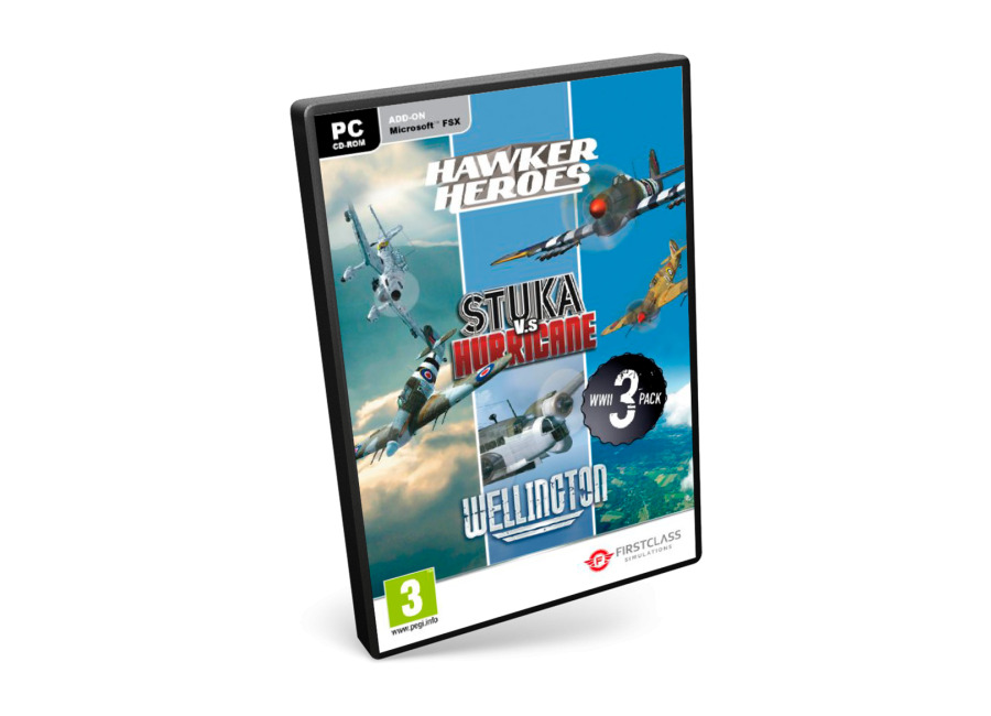 Juego Microsoft WW2 Collection (Hawker Heroes, Stuka V H, Wellington) – FSX