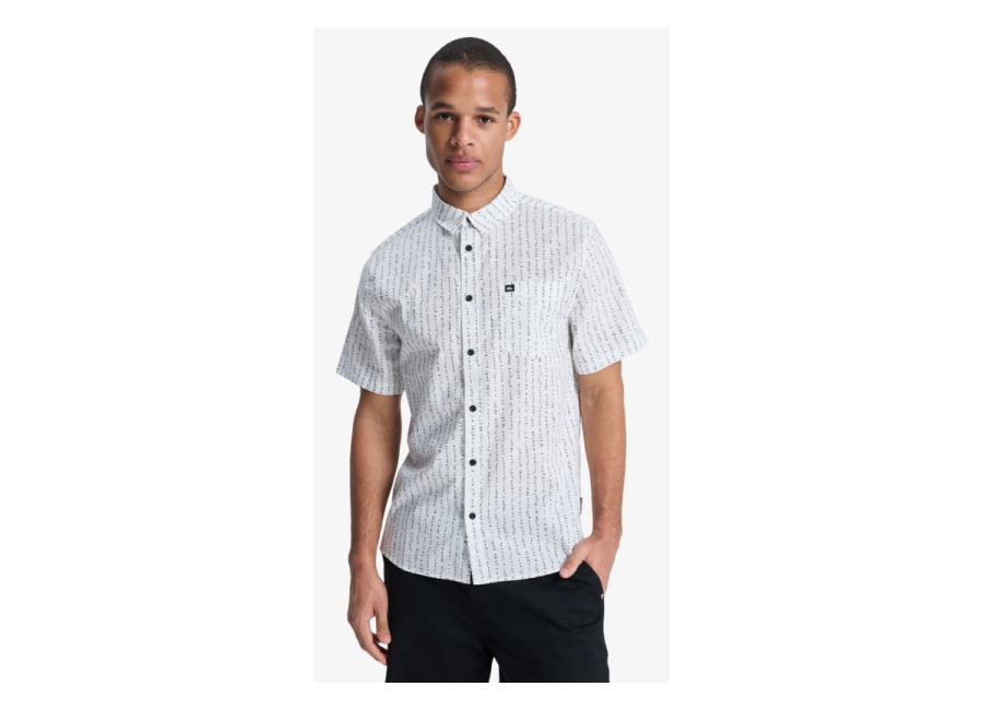 Quiksilver – Apero Classic – Camisa de Manga Corta Marrón Hombre