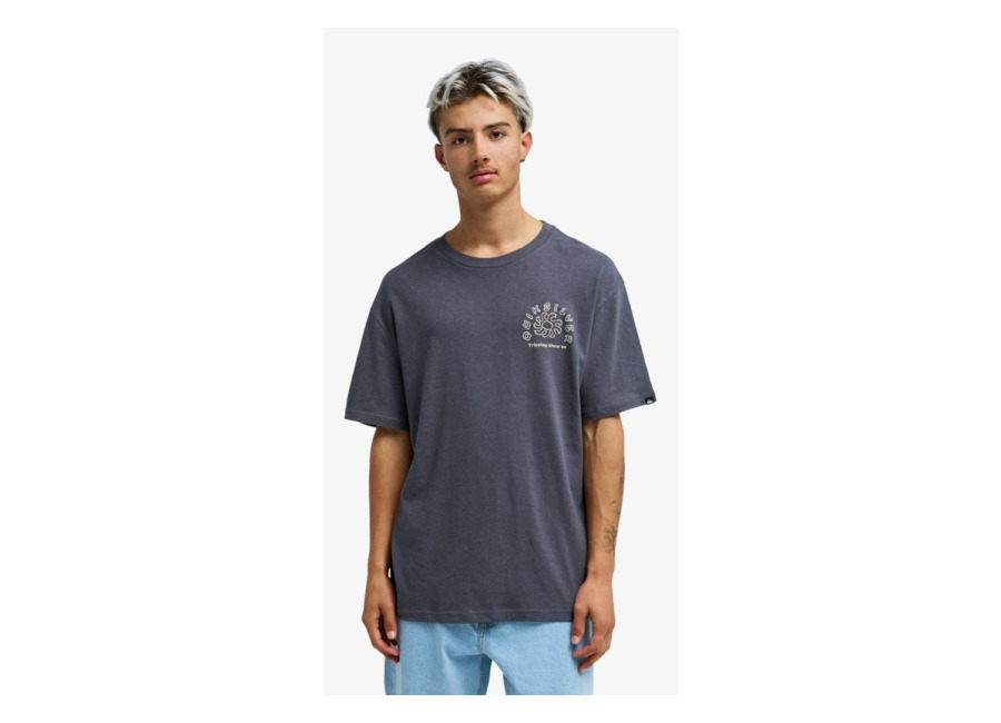 Quiksilver – Curve Palm – Camiseta de manga corta Negro Hombre