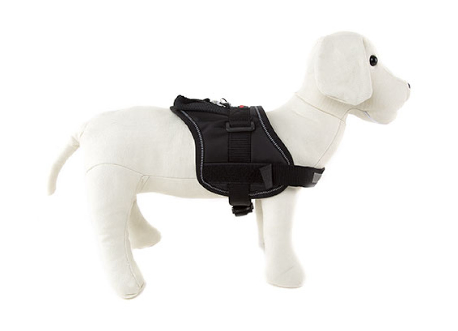 Flamingo Arnés acolchado Negro para perro