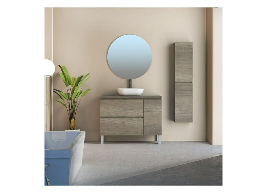 Artysan Conjunto de mueble de baño Oval (Ancho: 100 cm, Nebraska, 4 pzs.)