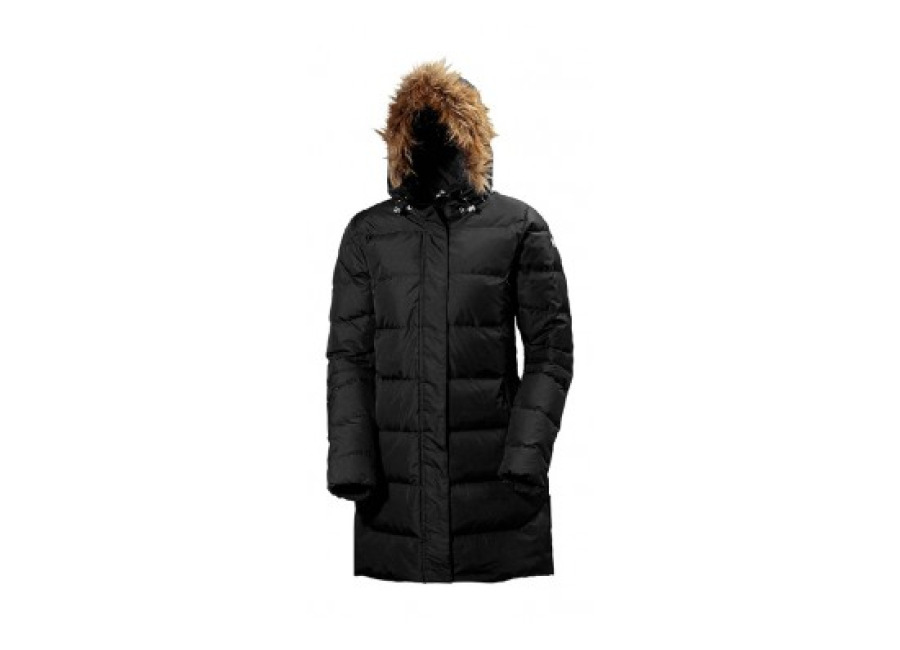 Helly Hansen para mujer. 54429 Parka plumón W Aden negro (M), Deportivo, Outdoor