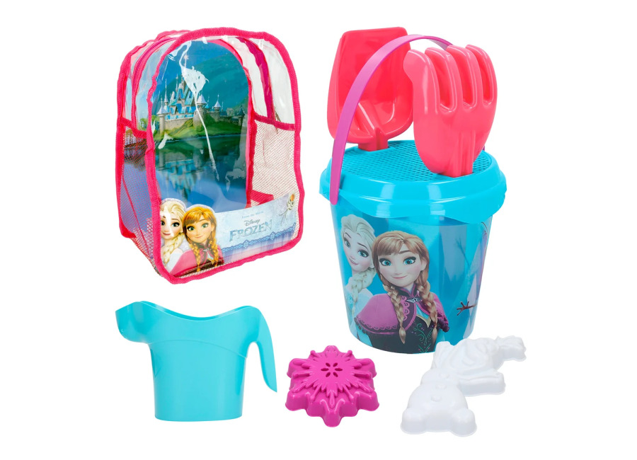 Colorbaby Frozen Set cubo de playa c/accesorios y mochila transporte