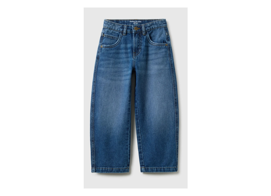 Republic OF DENIM Vaqueros Anchos De Puro Algodón Azul Para Niño, Niño, Azul, Talla: 6-7
