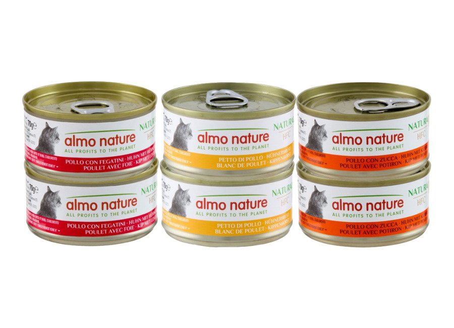 Almo Nature 70g Almo Nature 24 x 70 g – Pack Ahorro – Pack mixto con pollo
