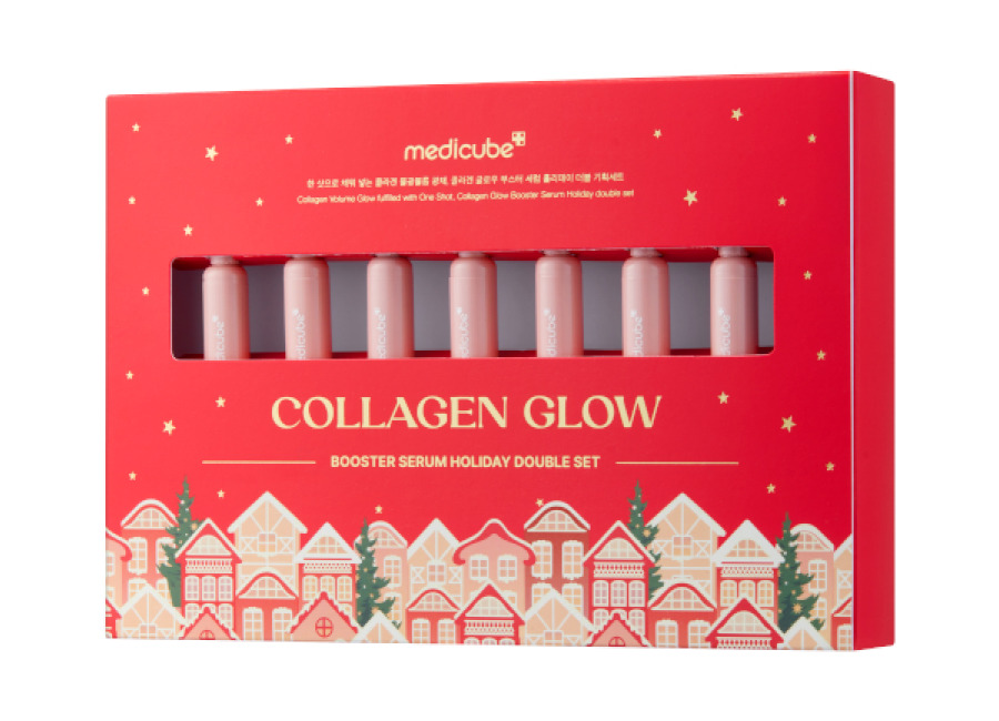 Juego medicube Collagen Glow Booster Serum Holiday Double Set – 15ml + 2ml*7ea