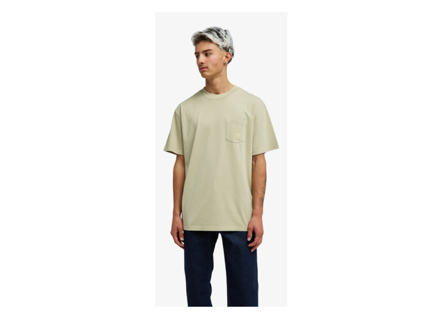 Quiksilver – Oxni Washed – Camiseta de manga corta Beige Hombre