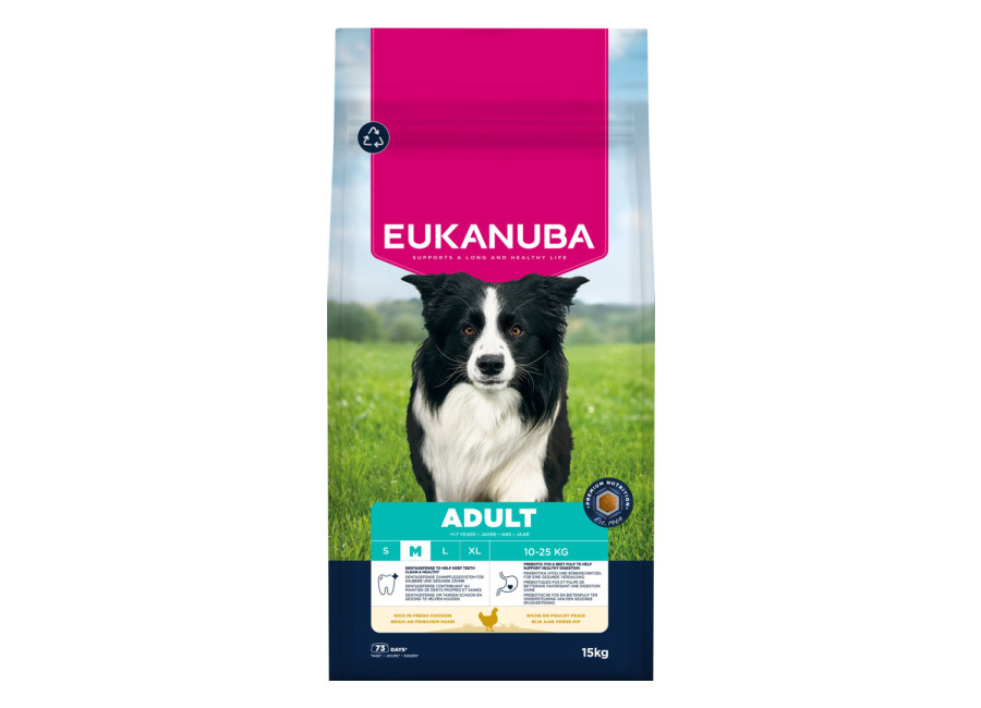 Eukanuba Premium Nutrition Adult Medium Breed pollo – 15 kg