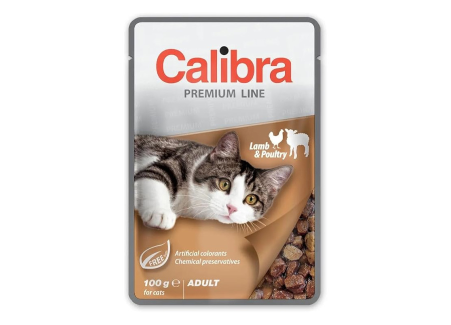 Calibra Cat Pouch Adult Cordero Pollo Alimento Húmedo 2,4Kg