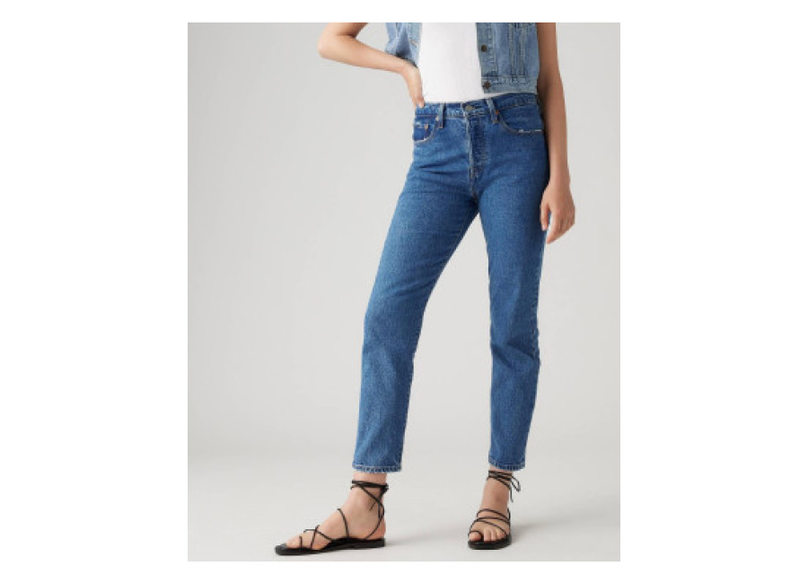 Levi’s para mujer. 36200-0225 Jeans 501 azul marino (30/28), Casual, Algodón, Denim, Elastano, Sostenible