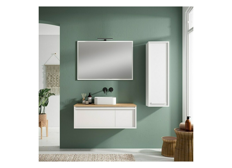 Mueble de lavabo Loira (L x An x Al: 45 x 80 x 35 cm, Blanco)