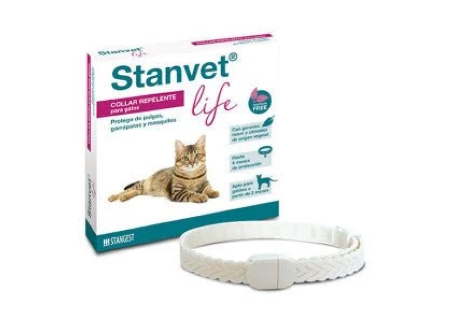 Stangest Collar Stanvet Life Repelente Natural para Gatos 12 ud