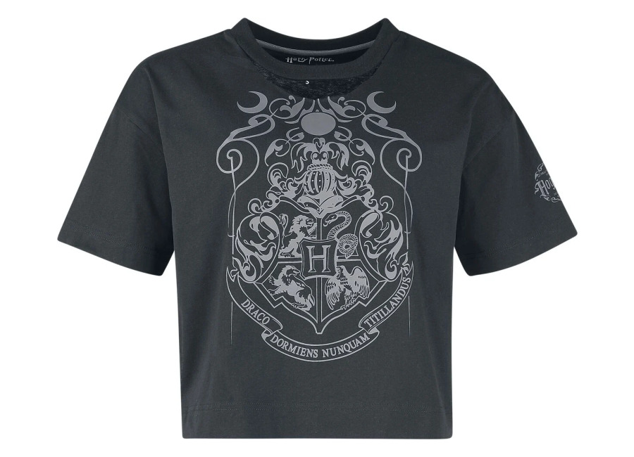 Harry Potter Camiseta de Harry Potter – Dark Academia Nocturnal Stroll at Hogwarts – S XXL – para Mujer – Negro