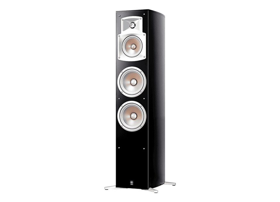 Yamaha REACONDICIONADO Seminuevo Excelente Torre de sonido – Yamaha NS 555, 100W, Cableado interno Monster Cable, Negro