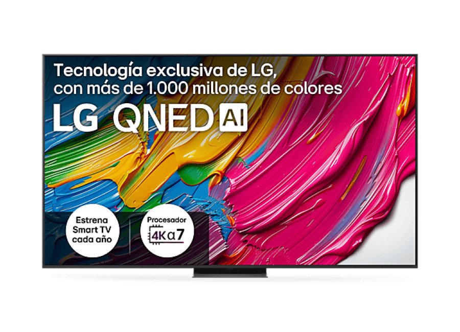LG TV QNED 86″ – LG 86QNED81A6A, UHD 4K, Procesador Inteligente α7 AI Processor 4K Gen8, Smart TV, DVB-T2 (H.265), Negro