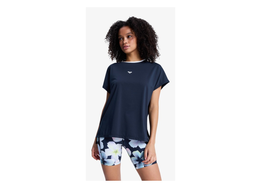Roxy Move Free 2 – Camiseta de entrenamiento de manga corta Negro Mujer