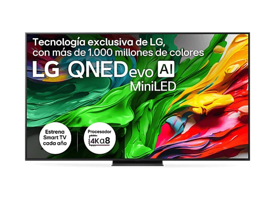 LG TV QNED MiniLED 75″ – LG 75QNED87A6B, UHD 4K, Procesador Inteligente α8 AI Processor 4K Gen2, Smart TV, DVB-T2 (H.265), Ashed Blue