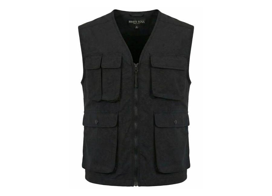 Brave Soul ® Trackvest Utility Hombre Carga Chaleco MJK-TRACKVEST-1