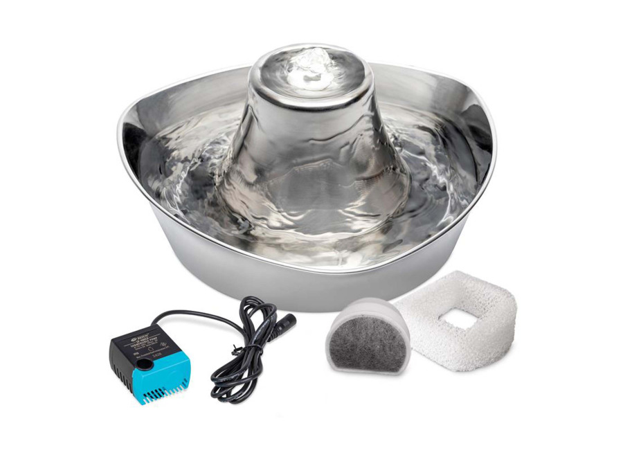 Petsafe Bebedero fuente Drinkwell Seaside de PetSafe de acero – Fuente 1,7