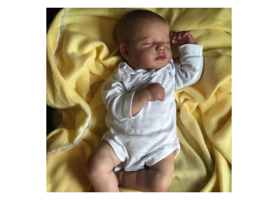 50CM LouLou Reborn realista acabado Bebe Reborn silicona vinilo tela cuerpo muñeca juguete hecho a mano…