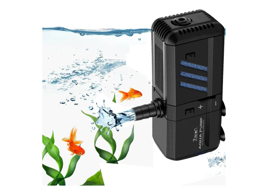 1 Filtro Interno para Acuario, Filtración Interna Ajustable con Bomba de 500 L/h, Apto para Acuarios…