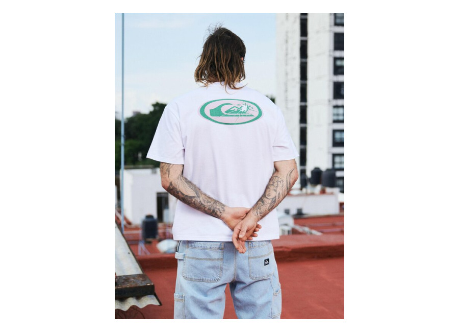 Quiksilver – Fractured Wave – Camiseta de manga corta Blanco Hombre