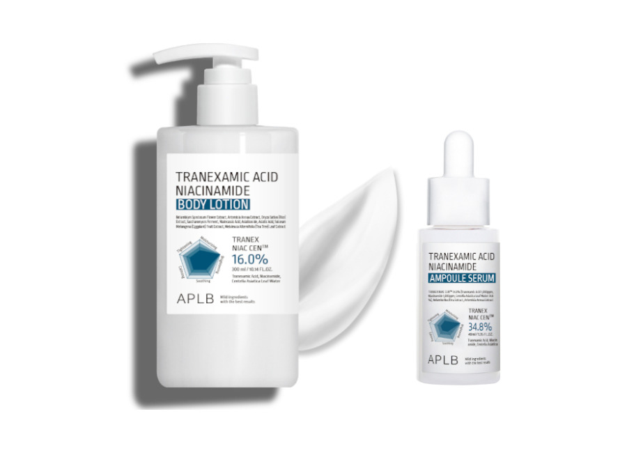 Aplb Tranexamic Acid Niacinamide Body Lotion – 300ml (1ea) X Ampoule Serum – 40ml (1ea) Set