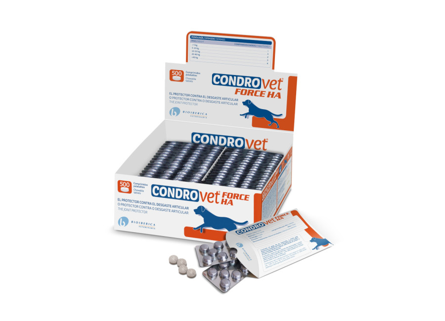 Condrovet Force HA condroprotector para perros – 500 comprimido