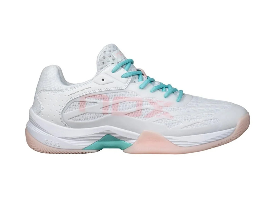Nox AT10 LUX Blanco/Turquesa 2024 (Zapatillas)