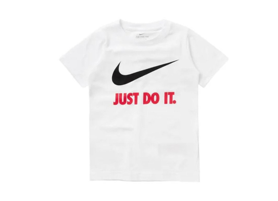 Nike Camiseta Nike Sportswear Swoosh Just Do It infantil White