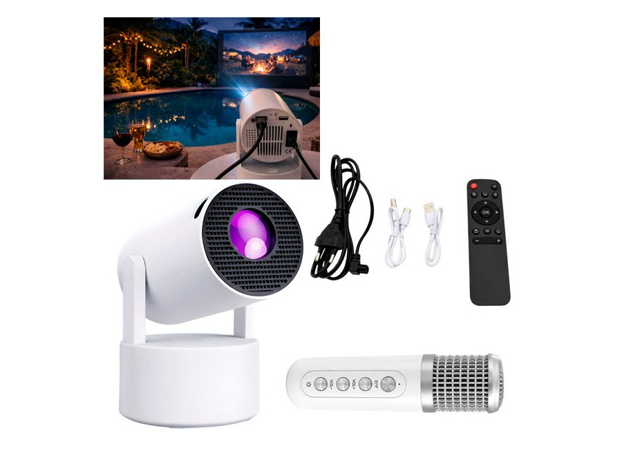 Proyector Smart Tv con Altavoz y Micrófono Bluetooth