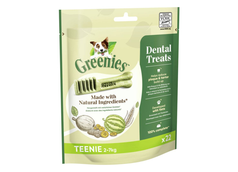 Greenies snacks dentales para perros 170 g / 340 g – Pack Ahorro – Teenie 3 x 170 g (66 uds.)
